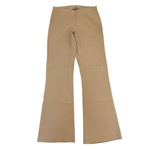 Sykles Women's Tan High Waisted Flare Leg Trousers Dress Pants Career‎